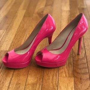 Vince Camuto Lorim Candy Pink Patent Leather Heels